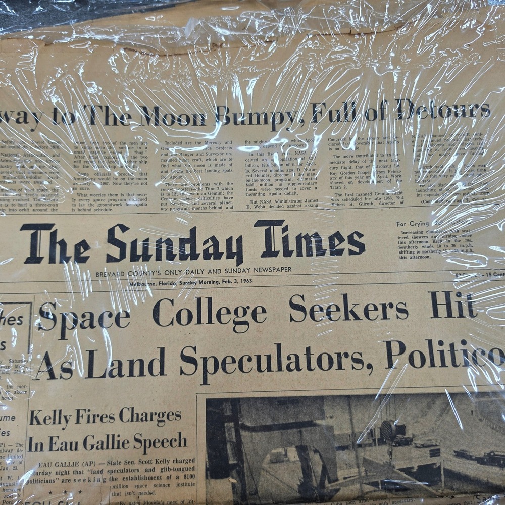 Vintage Brevard County Florida Newspapers 1958-1967 Cold War Space Age Lot 14 - Picture 15 of 16